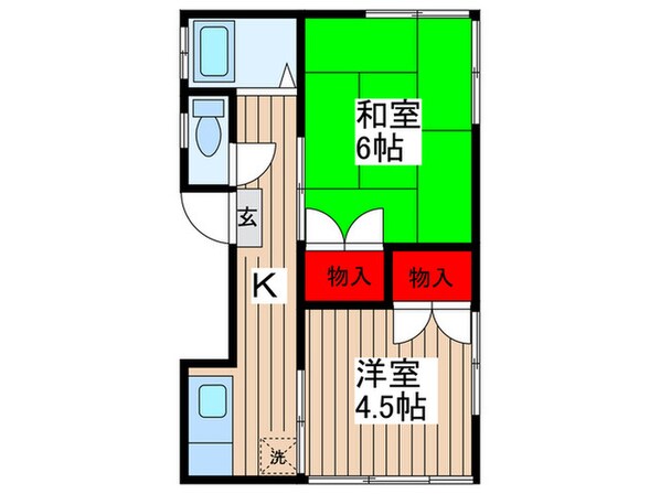 黒澤コーポの物件間取画像